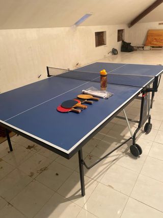 Mesa de Ping Pong Azul con Accesorios