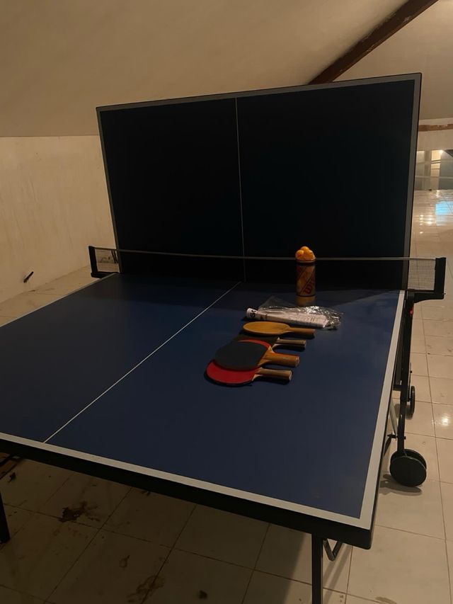 Mesa de Ping Pong Azul con Accesorios