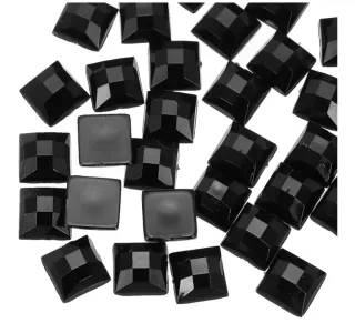 50 Diamantes Acrílicos Negros