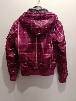 Cazadora Mujer Bomber Impermeable Reversible