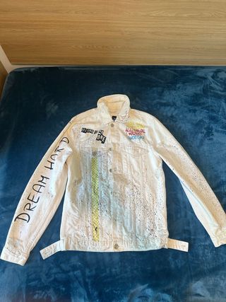 Chaqueta Zara M Blanca Multicolor