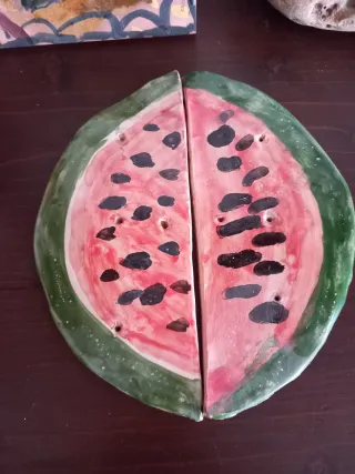 Sottopentola a forma di fetta di anguria