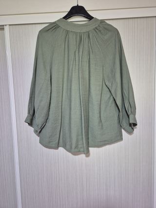 Camisa ablusada verde