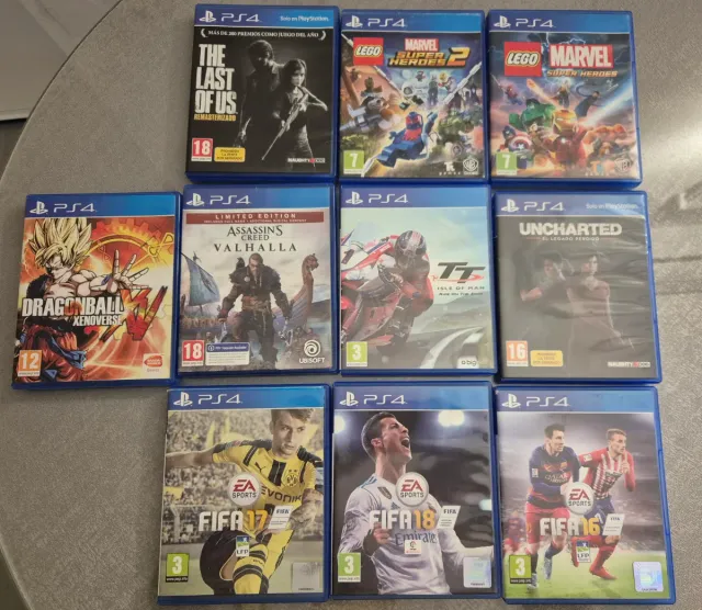 Lote 9 Videojuegos PS4 (Varios Títulos)