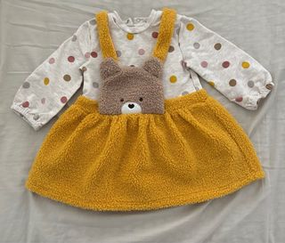 Vestido Mayoral Osito 4-6 meses 70cm