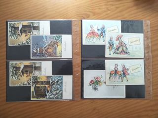 LOTE DE 70 TARJETAS DE FELICITACION AÑOS 50