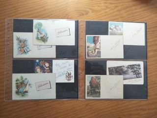 LOTE DE 70 TARJETAS DE FELICITACION AÑOS 50