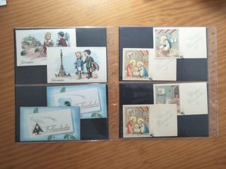 LOTE DE 70 TARJETAS DE FELICITACION AÑOS 50