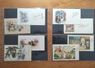 LOTE DE 70 TARJETAS DE FELICITACION AÑOS 50