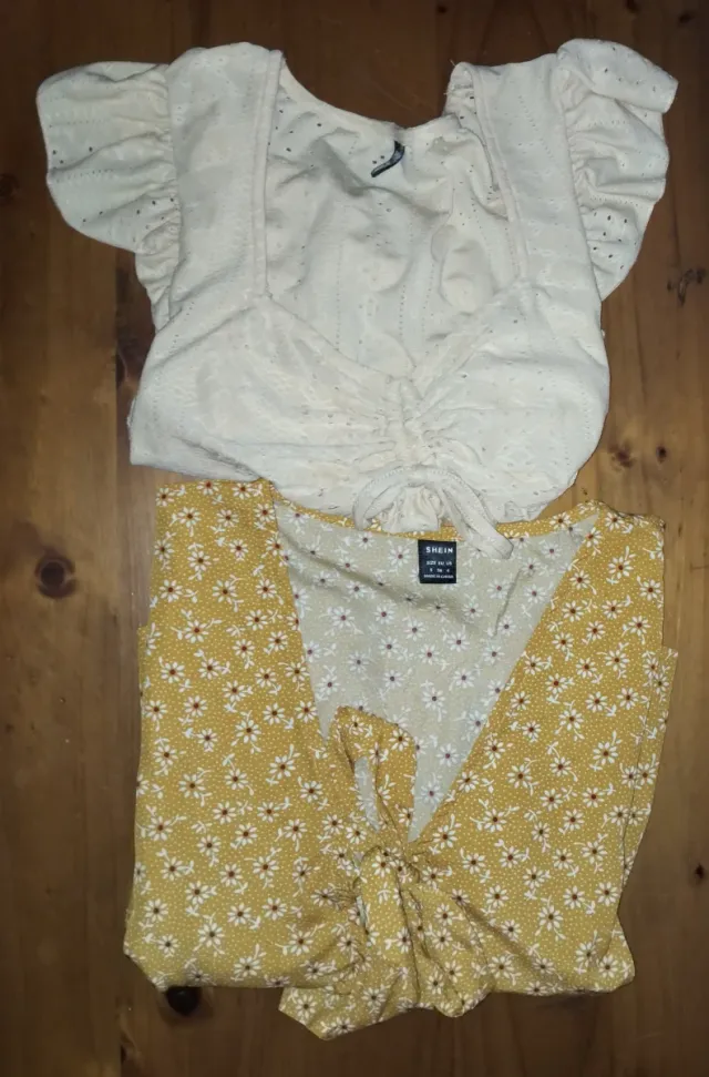 Blusas SHEIN mostaza y amarillo Talla S