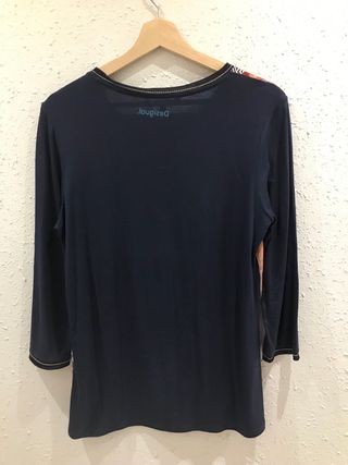 Camiseta manga larga estampada