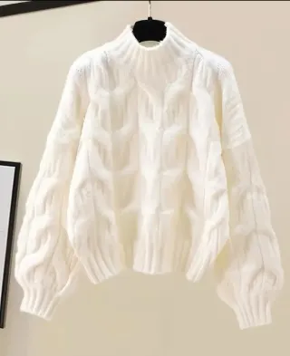 Conjunto punto falda larga y jersey talla S