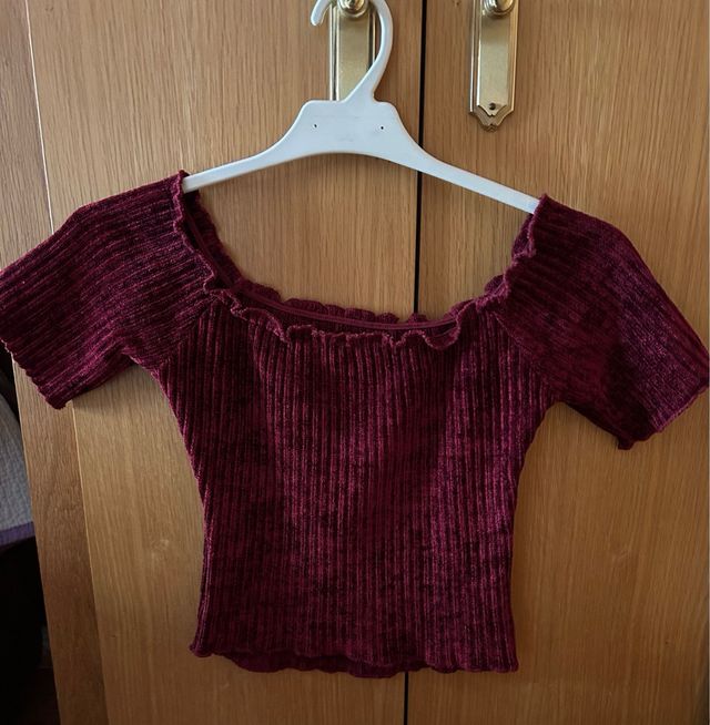 Camiseta Bershka terciopelo