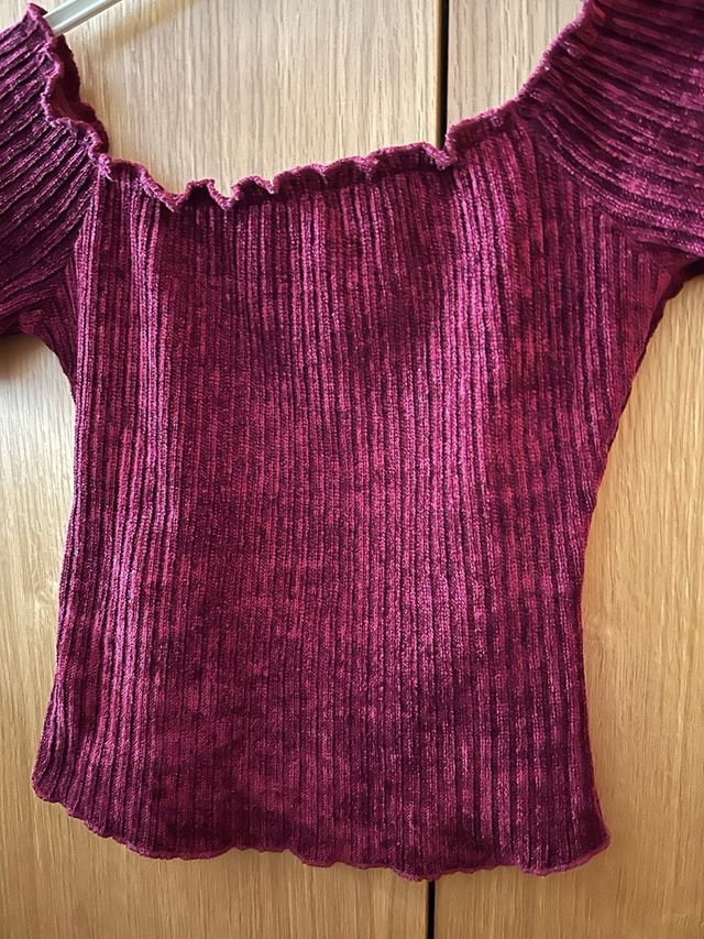 Camiseta Bershka terciopelo