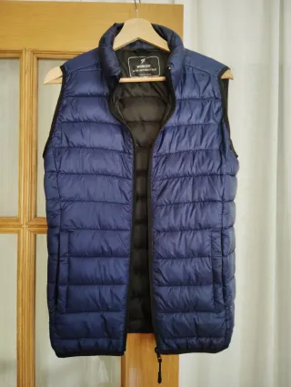 Chaleco acolchado azul talla XS