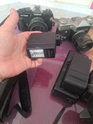 Vecchia confezione di fotocamere