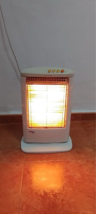 Estufa halógena eléctrica giratoria