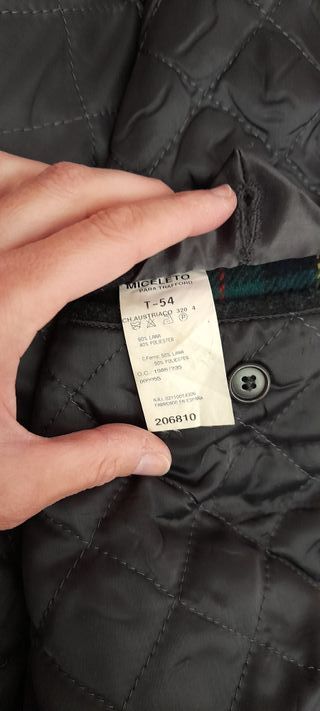 Abrigo chaquetón hombre gris