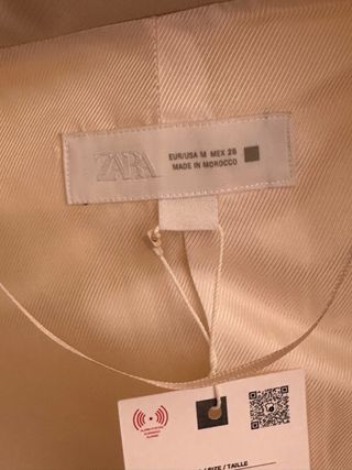 Conjunto Blazer Zara Beige Talla M