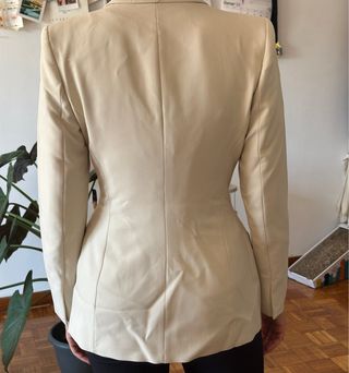 Conjunto Blazer Zara Beige Talla M