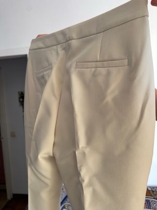 Conjunto Blazer Zara Beige Talla M