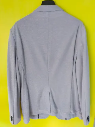 Americana Zara Verano Gris y Blanca