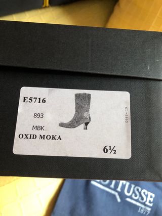 Botines Lottusse ante verde talla 36.5.