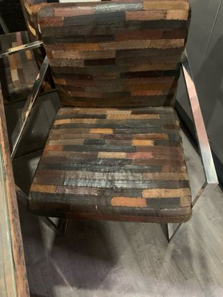 Mesa Madera Tren Acero Cristal medidas 2,25 x 1,05