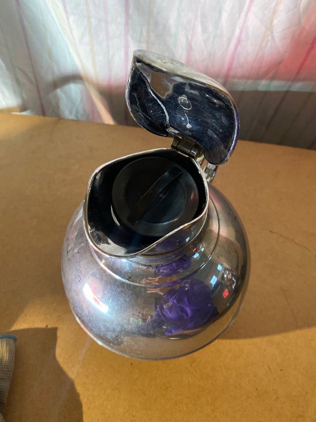 Jarra térmica plateada