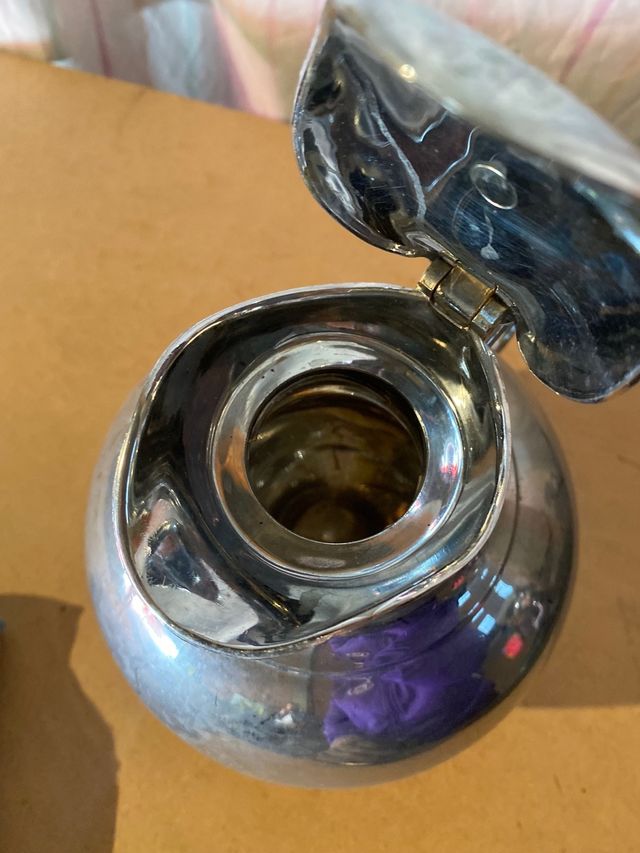 Jarra térmica plateada