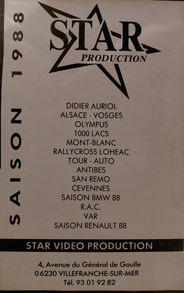 VHS Rally Video Campeonato del Mundo