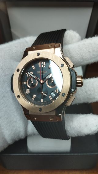 Reloj Seiko Mod Big Bang Geneve Oro Rosa Rose Gold