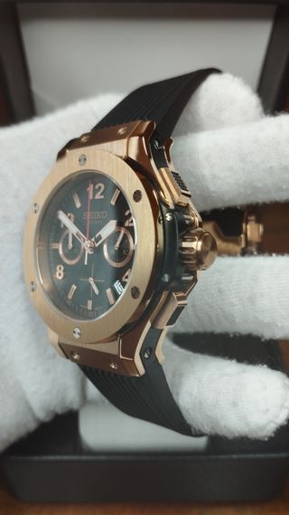 Reloj Seiko Mod Big Bang Geneve Oro Rosa Rose Gold