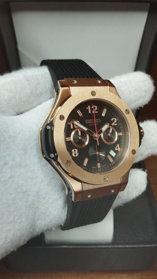 Reloj Seiko Mod Big Bang Geneve Oro Rosa Rose Gold