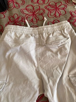 Pantalón Jogger Zara Talla S Beige