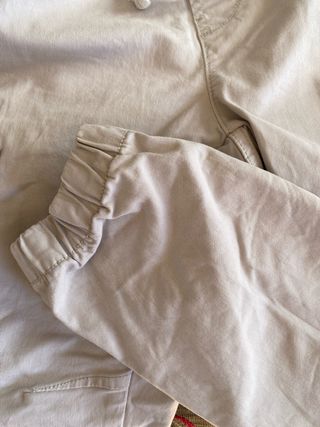 Pantalón Jogger Zara Talla S Beige