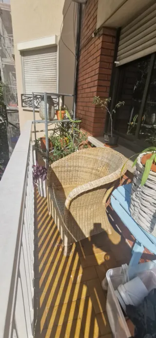 REGALO Sillón Ratán Mimbre Beige