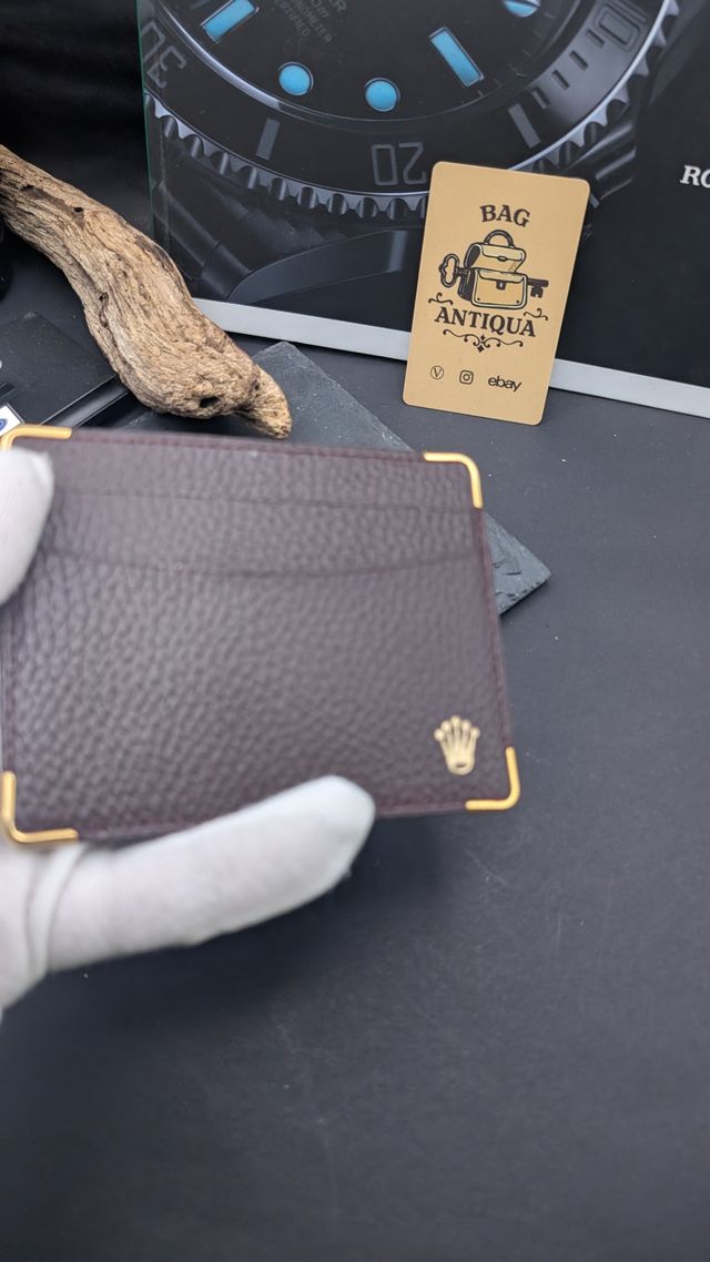 ROLEX Porta Documenti Pelle Marrone Vintage