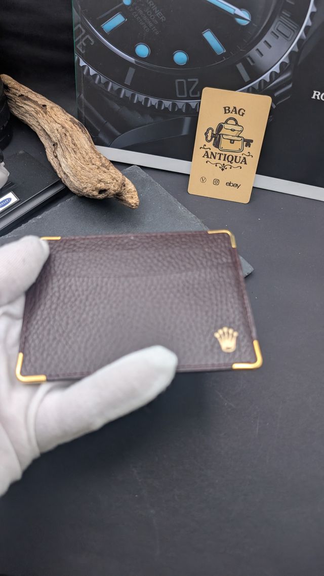 ROLEX Porta Documenti Pelle Marrone Vintage