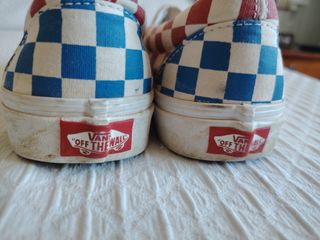 Zapatillas Vans Checkerboard Rojas  Amarillas 