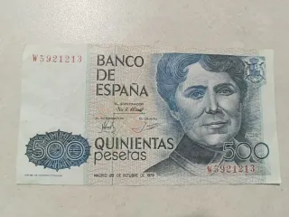 Billete 500 Pesetas 1979 Rosalía de Castro