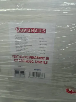 Ventana PVC practicable oscilobatiente 125x118,5cm