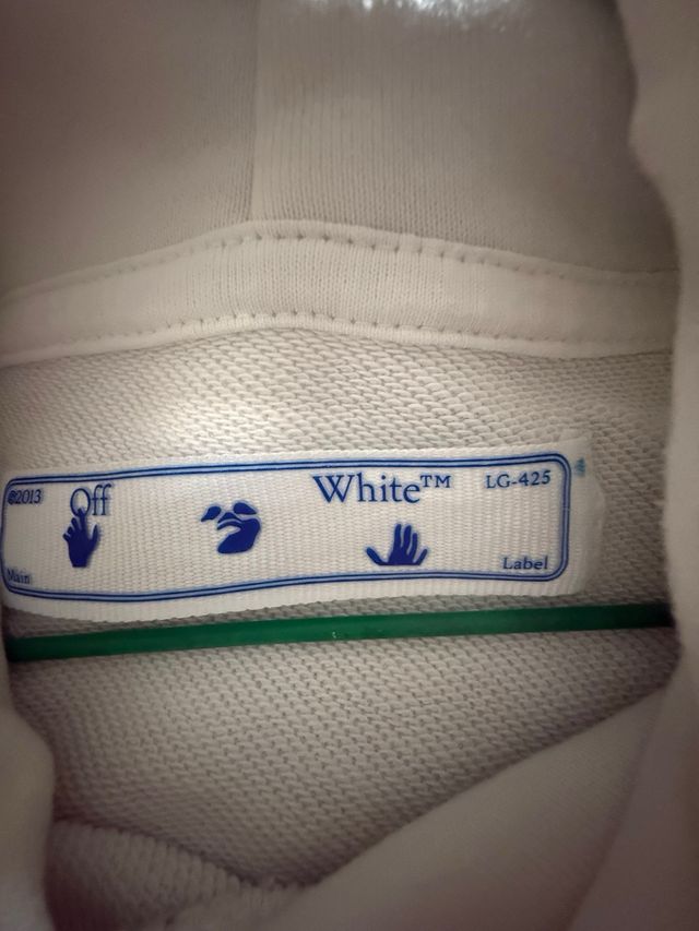 Sudadera Off-White Flechas Azul y Blanco original