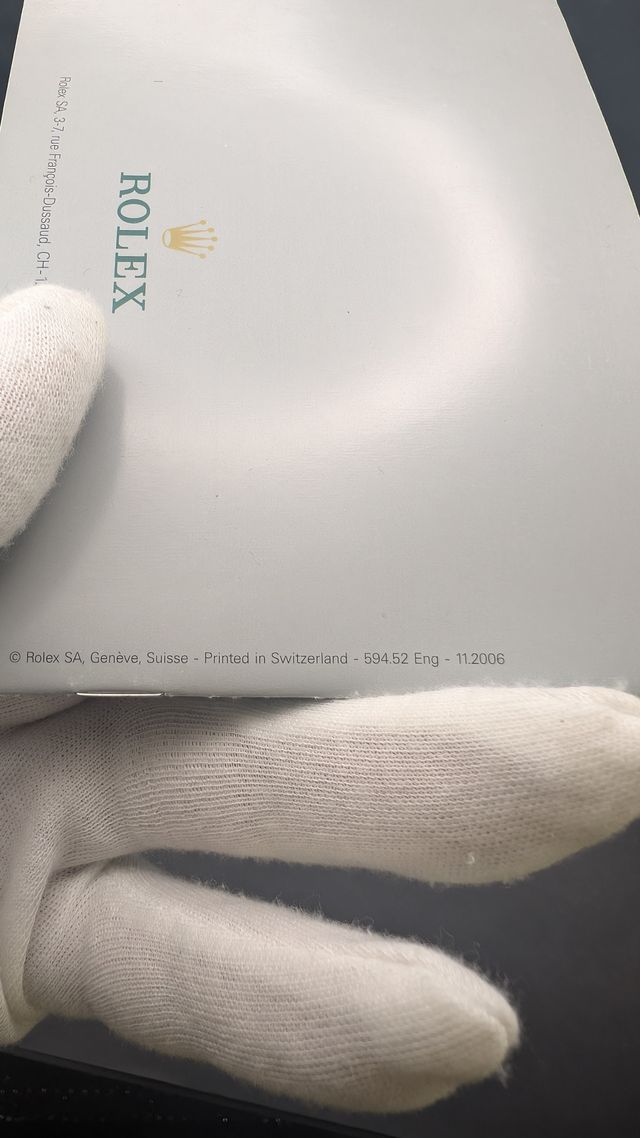 Libretto Rolex Submariner Originale 11.2006