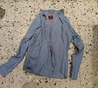 Camisa Springfield Hombre Azul/Blanco