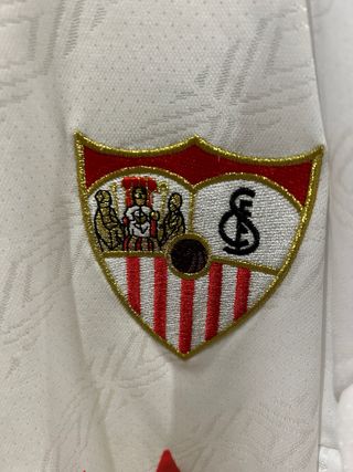 Camiseta Retro Sevilla FC Umbro Blanca Roja