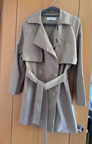 Gabardina Camel Uterque Largo 3/4