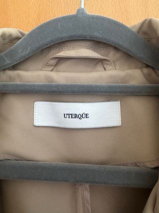 Gabardina Camel Uterque Largo 3/4