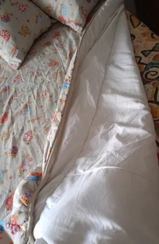 Edredón cama  estampado  tortugas.