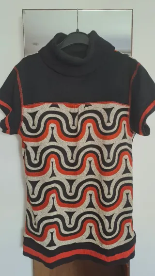 Jersey mujer manga corta estampado